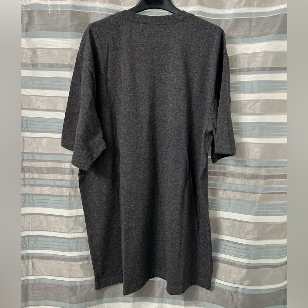 Carhartt Dark Gray Loose Fit Heavyweight T-Shirt with Logo Patch - Picture 2 of 6